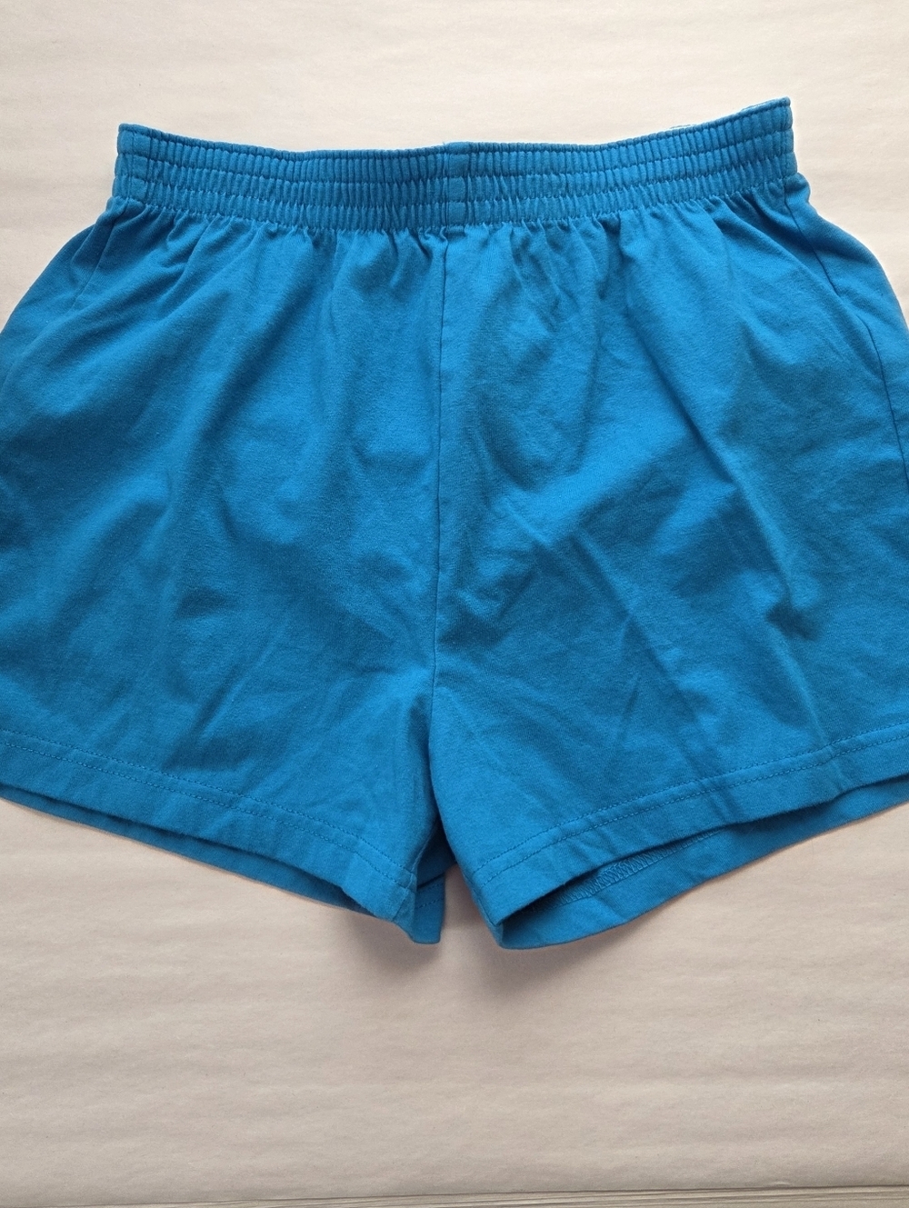 BAW Vintage Elastic-Waist Blue Shorts large